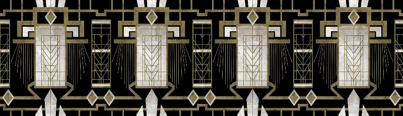 Elowen Journey Art Deco artwork detail