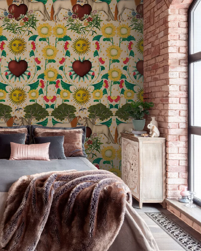 Iverley Muse Floral Wallpaper — mobile room preview 6