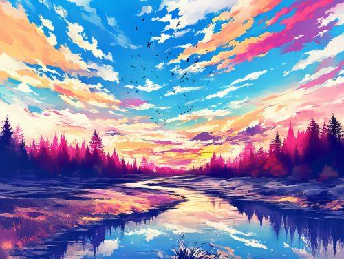 Stunning Colourful Landscape Wallpaper