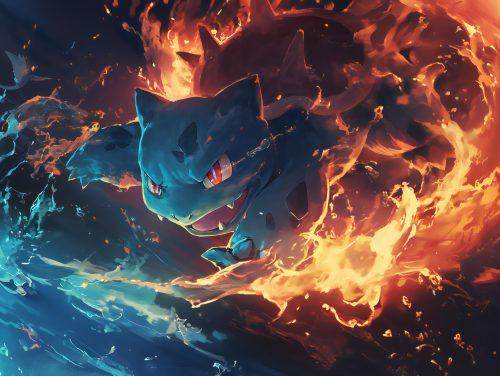 Fiery Energy Cute Bulbasaur Wallpaper