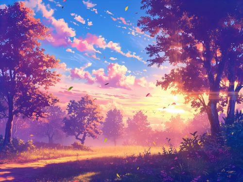 Surreal Colourful Landscape Wallpaper