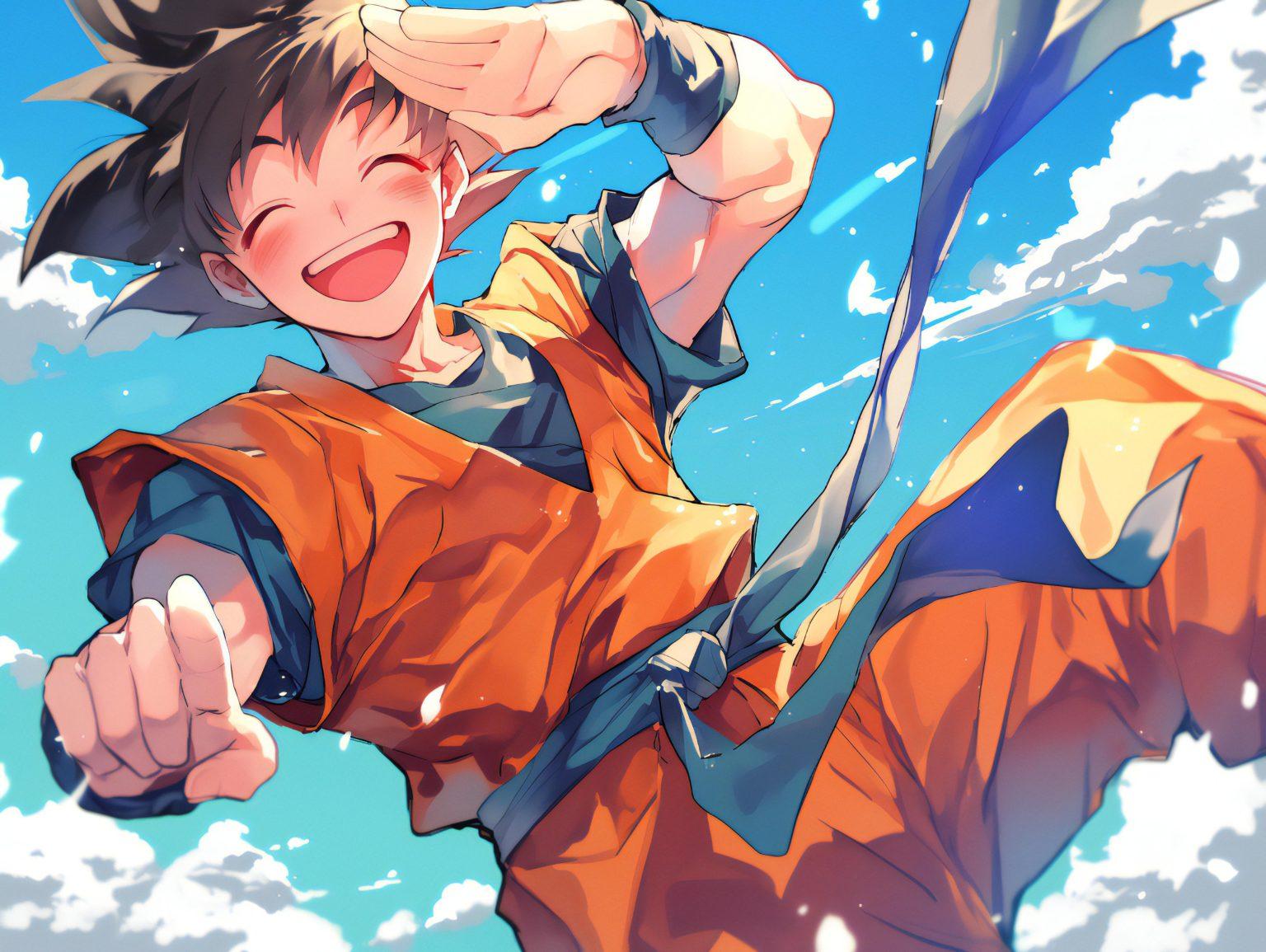 A dragon ball super goku wallpaper featuring expressive artistic contrasts and high-energy textures.