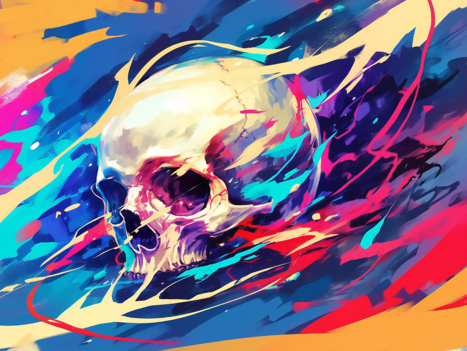 fantasy wallpaper skeleton