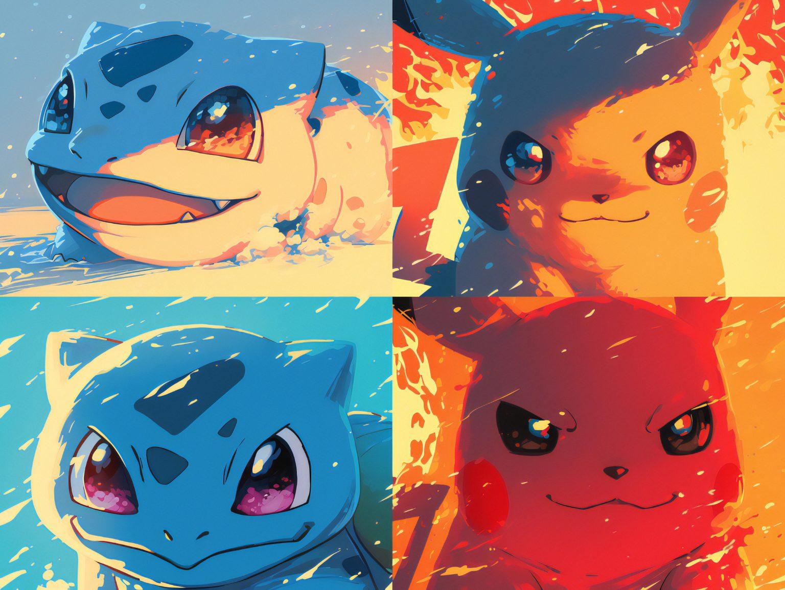 A kawaii bulbasaur wallpaper featuring whimsical colors and playful artistic energy.