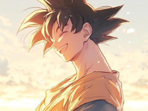 A dragon ball z goku wallpaper 4k featuring bold shading and expressive artistic textures.