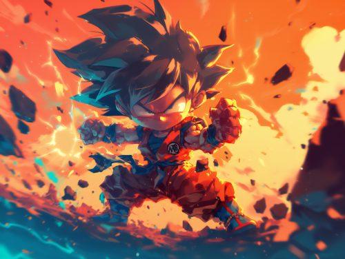 Goku Wallpaper Attack Stance