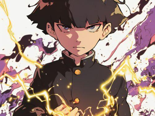 Artistic Energy Mob Psycho Wallpaper 4K