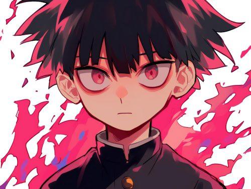 Pink Aura Mob Psycho Wallpaper