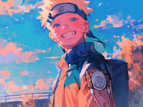 A beautifully designed Naruto Uzumaki anime wallpaper with an aesthetic touch.