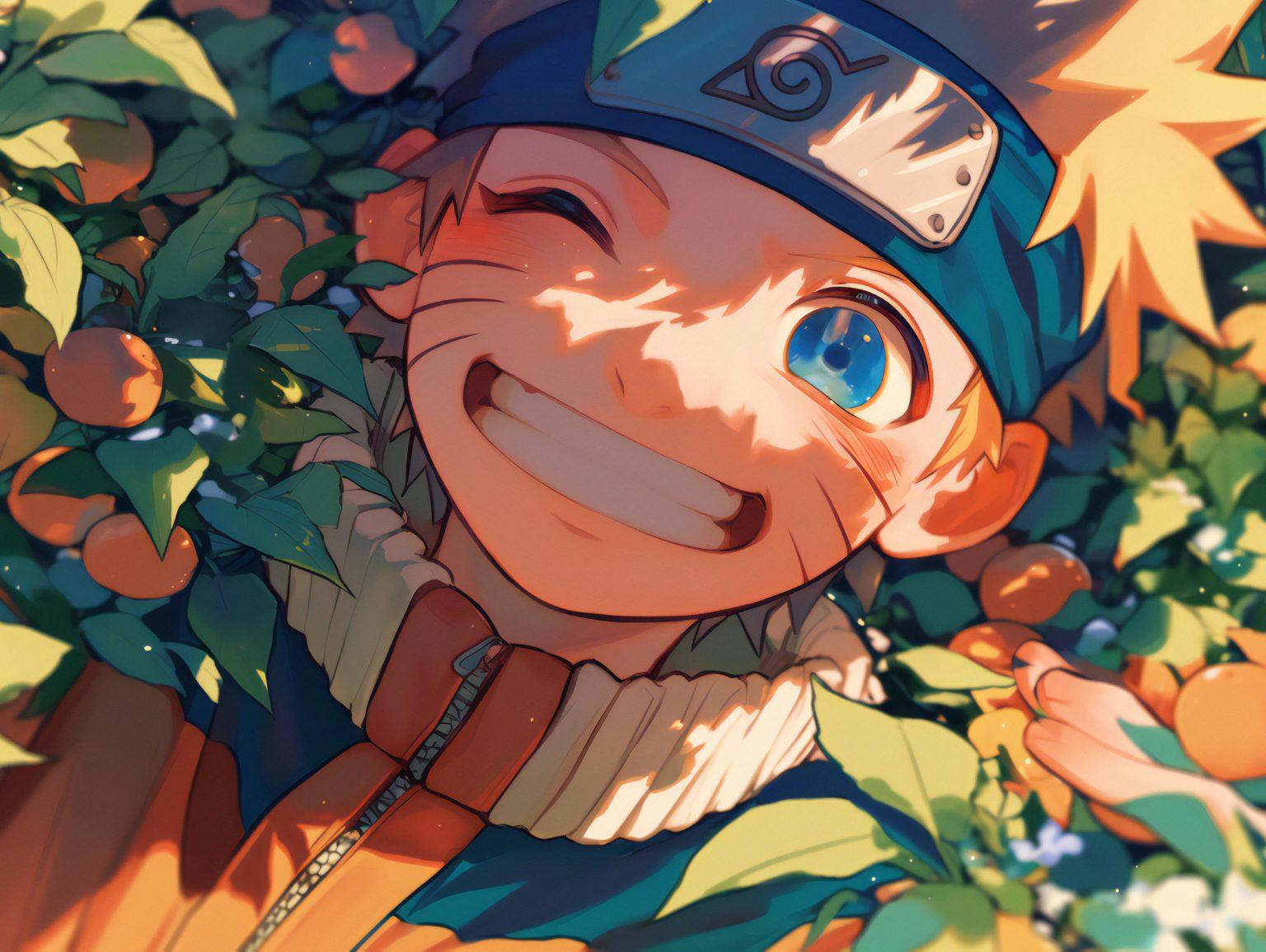 Naruto Uzumaki anime wallpaper designed for full-screen desktops and high-resolution displays.