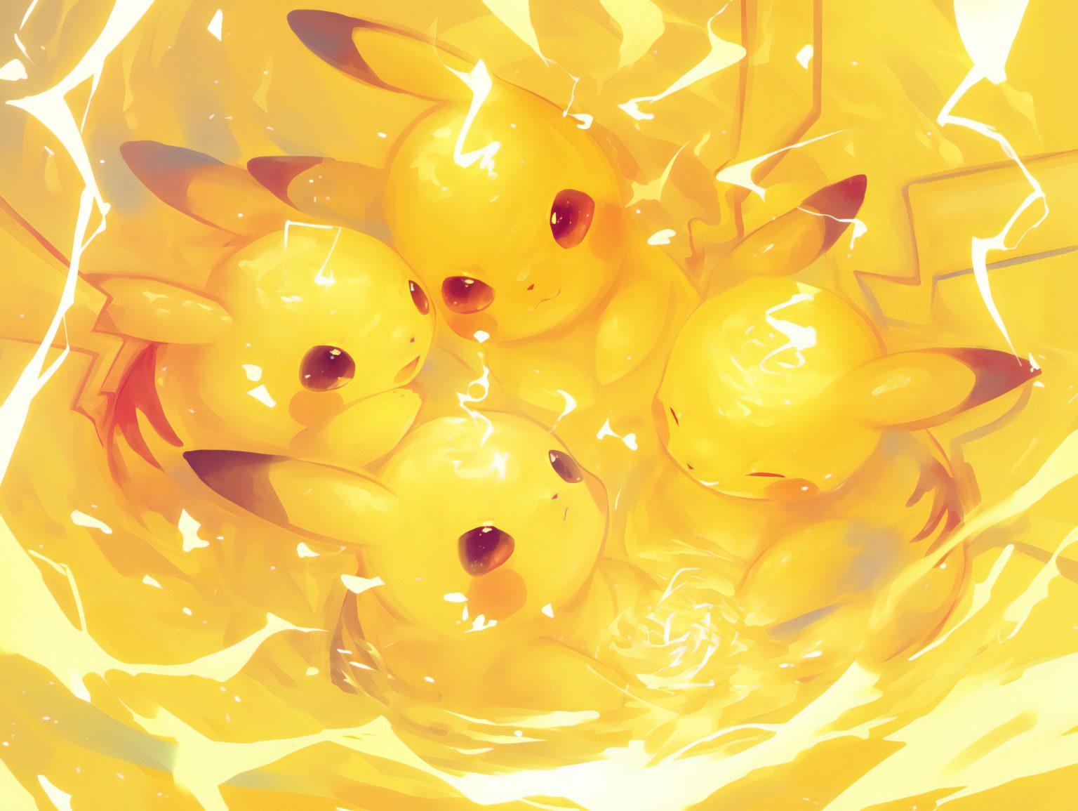 Pikachu wallpaper snuggled up in a cozy blanket for warm wallpaper lovers.
