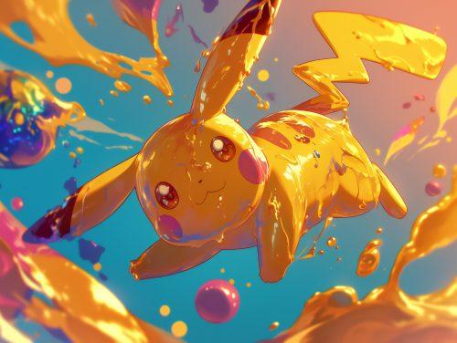 Abstract Pikachu for PC Wallpaper