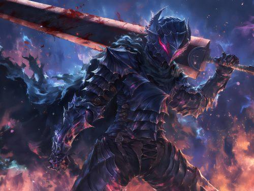 A berserk 4k wallpaper featuring dynamic artistic energy and high-resolution action details.