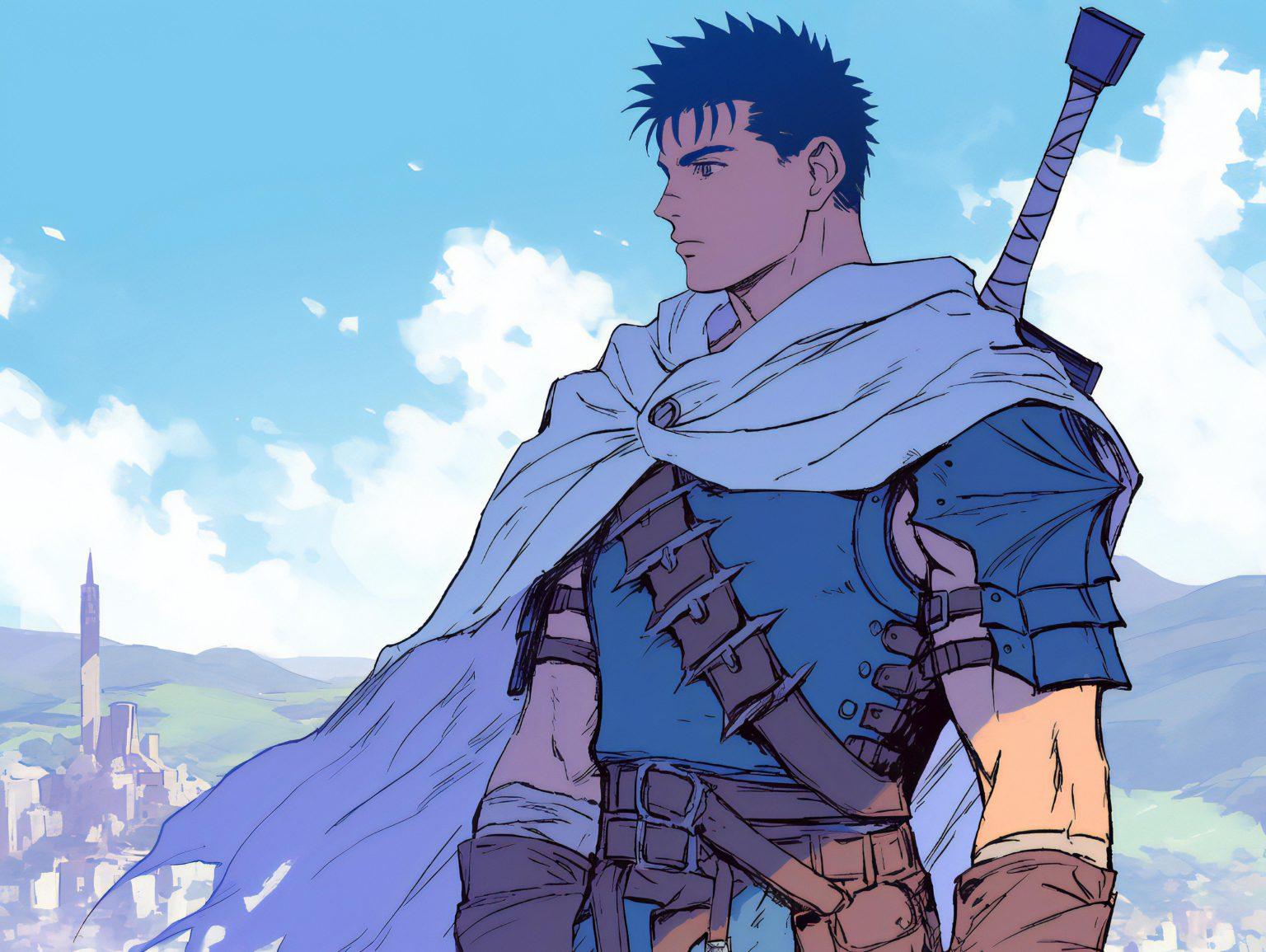 A berserk background featuring an intense artistic composition filled with bold energy and powerful visuals.