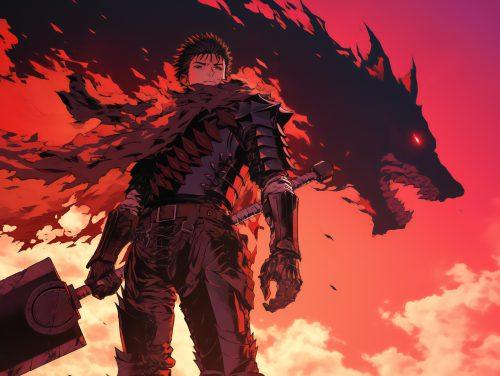 A berserk wallpaper hd featuring high-definition artistic expression and a strong warrior presence.