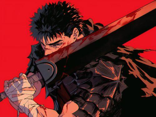 A wallpaper berserk 4k featuring high-quality artistic details and a bold, intense composition.