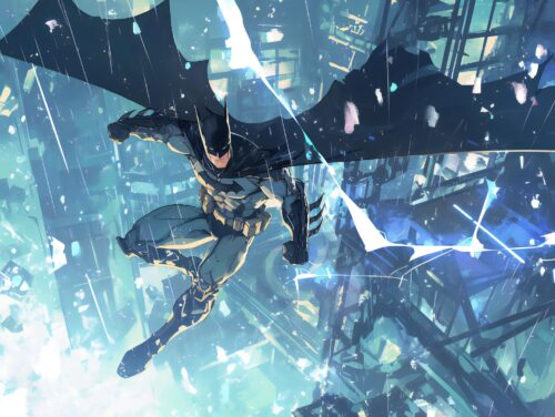 Rainy City Batman High Resolution Wallpaper