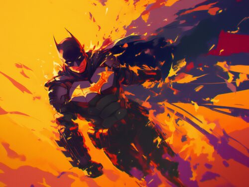 Dark and Mysterious Batman Shadow Wallpaper