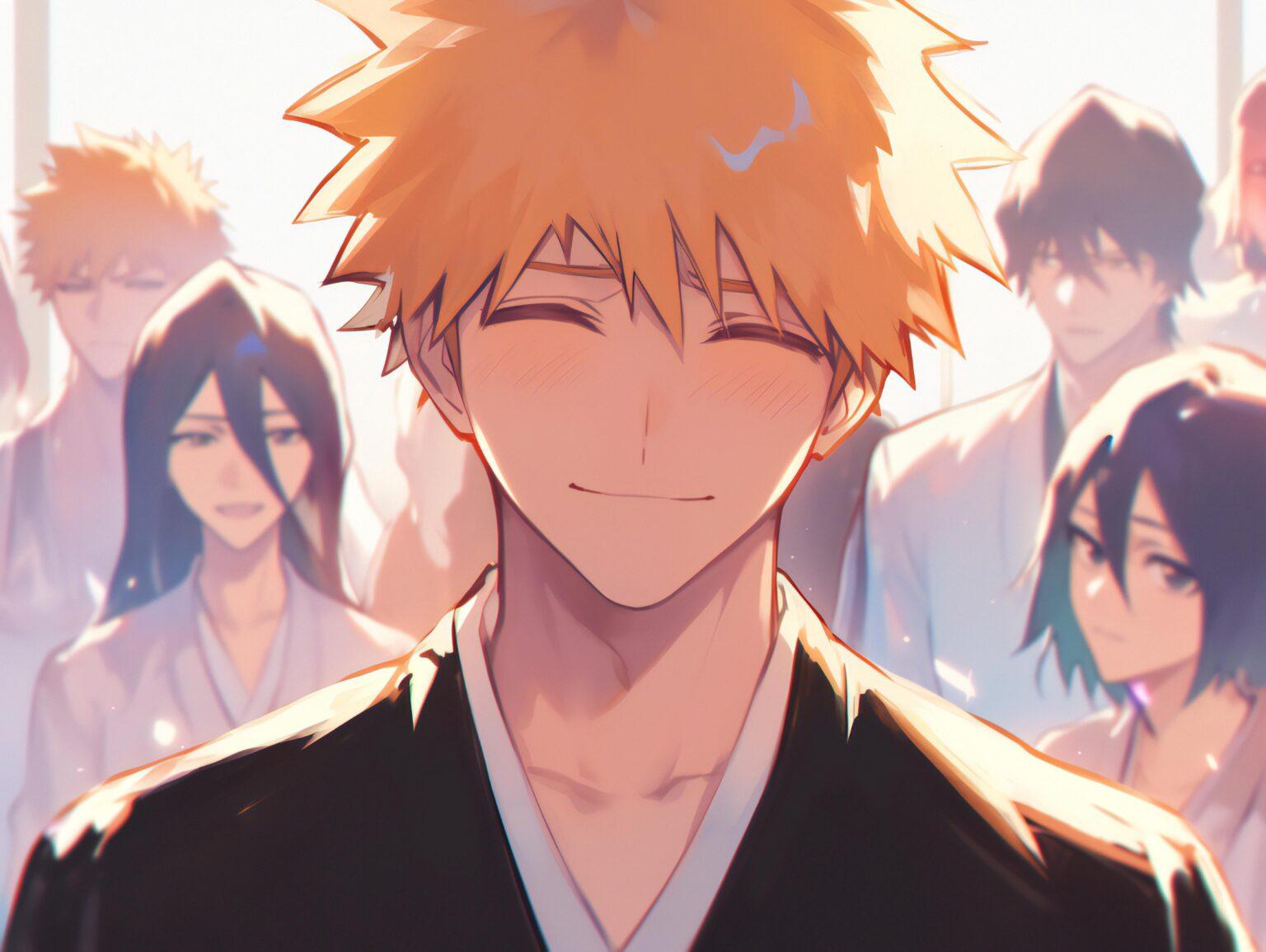 A high-quality Bleach wallpaper PC featuring smooth artistic elements and sharp detailing.