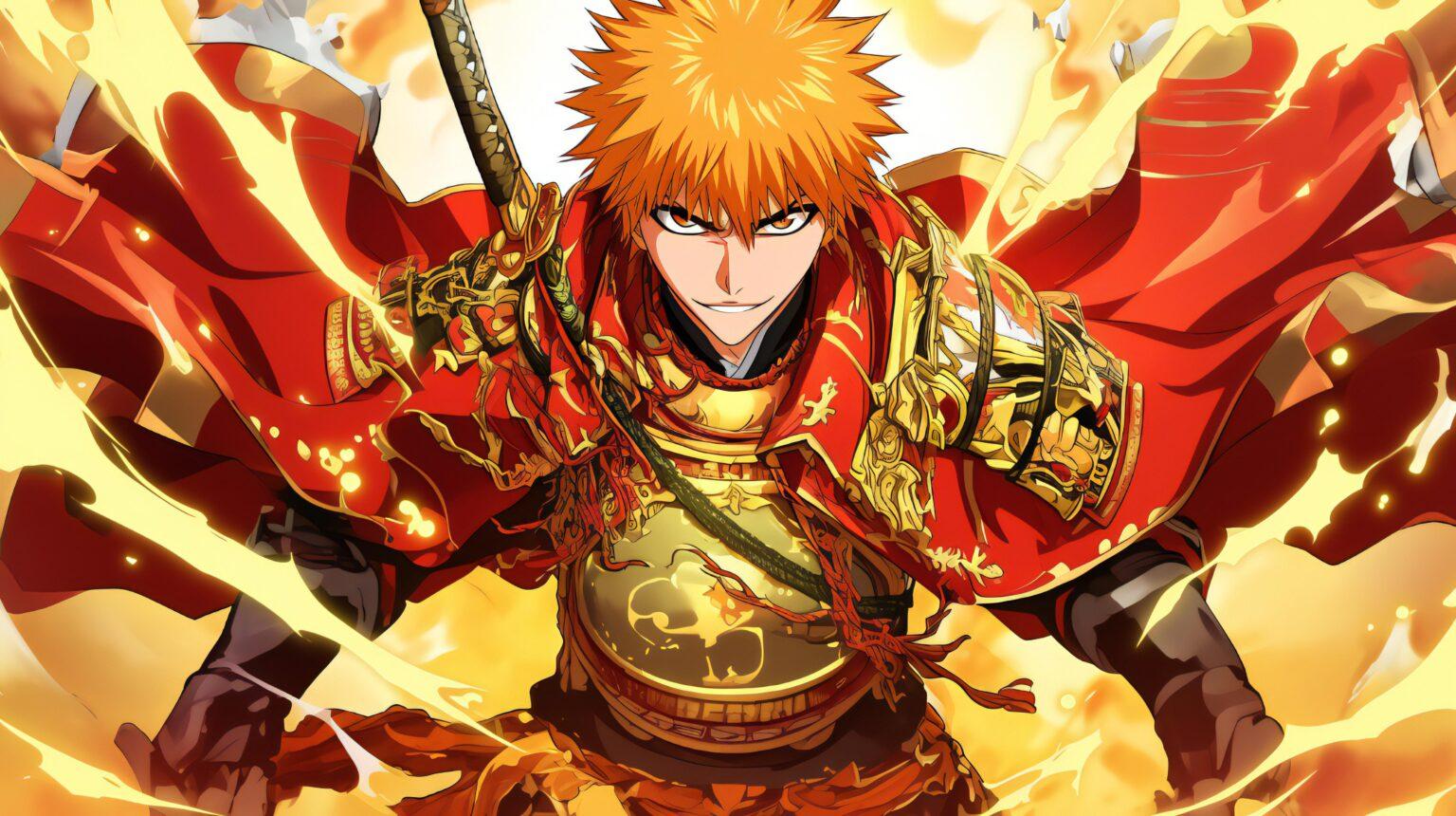 An expressive Bleach background wallpaper featuring a sleek and artistic anime aesthetic.