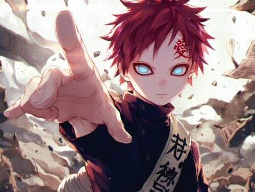 Intense Shinobi Power Dark Gaara Wallpaper