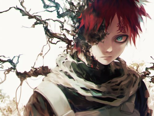 A Gaara wallpaper 4K with immersive textures and a commanding visual presence.