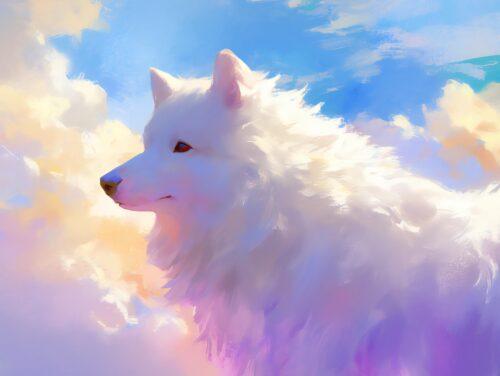 Expressive & Bold Dog Anime Wallpaper