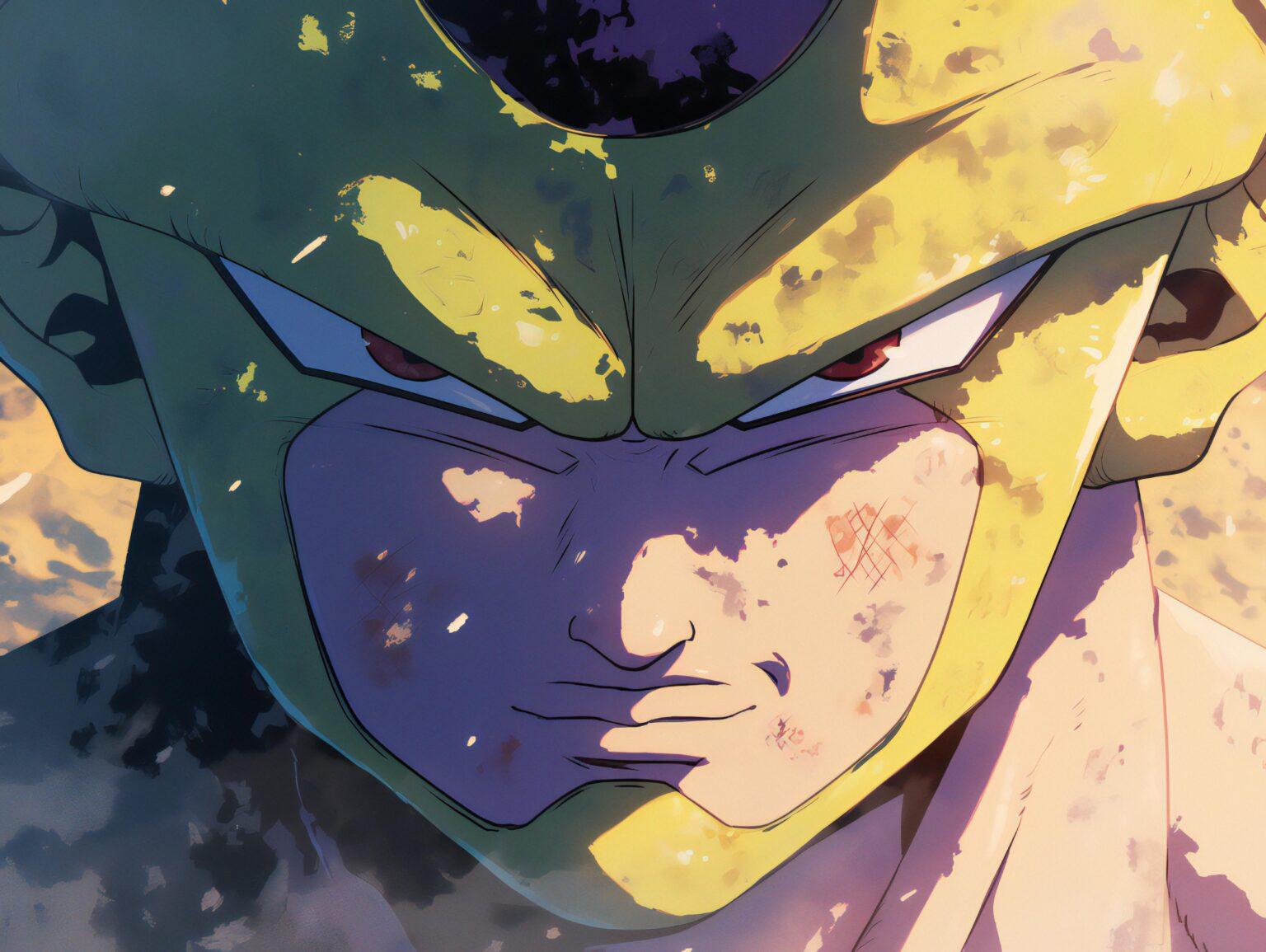 A cell wallpaper dbz featuring high-resolution shading and bold artistic contrasts.