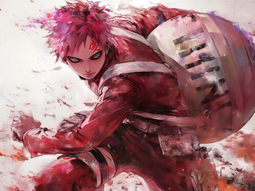 A Gaara Naruto wallpaper with high-resolution details and a commanding warrior presence.