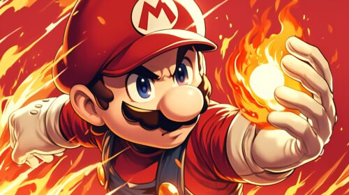 Vibrant Art High Resolution Mario Background