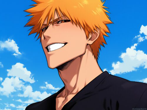 Stunning Smile Ichigo Kurosaki Aesthetic Wallpaper