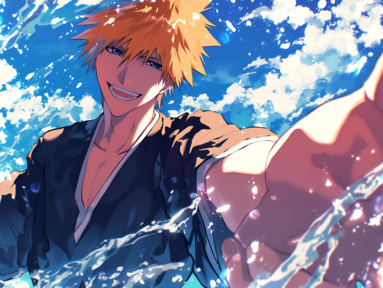 A sleek and high-quality Bleach wallpaper PC featuring dynamic anime-inspired visuals.