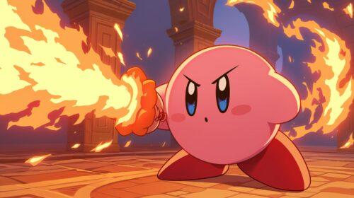 Kirby Forgotten Land Wallpaper Dynamic Fire