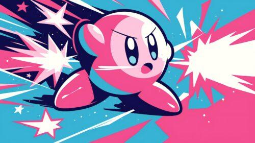 Simply Playful Kirby Kawaii Wallpaper