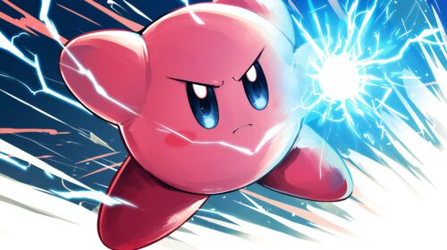 Kirby Wallpaper 4K Stunning Blue Power