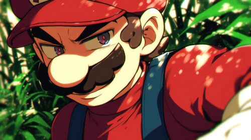 Iconic Gaming Universe Mario Bros Background