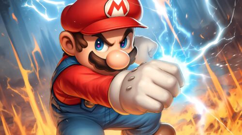 Classic Adventure Mario Character Wallpaper