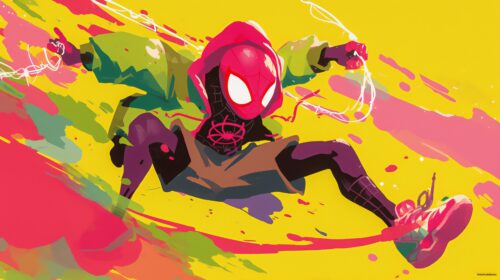 Sleek Heroic Style Spider-Man Desktop Wallpaper