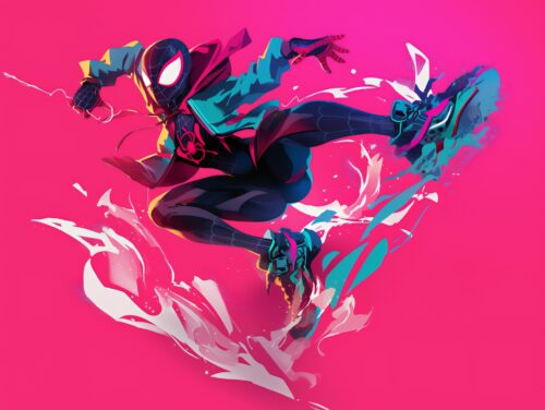 Heroic Aesthetic Spiderman Background