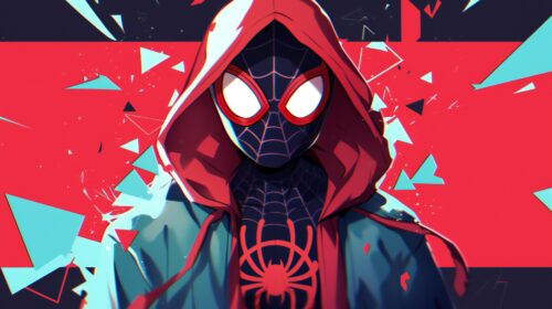 Urban Red Spiderman Background