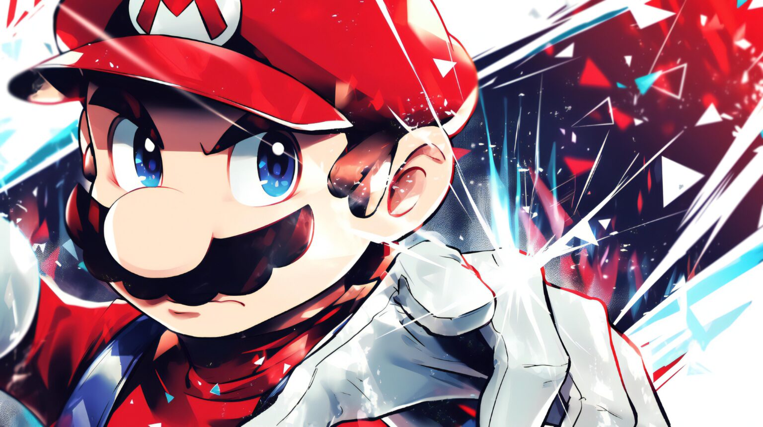 A Mario Bros background with a timeless, game-inspired design and rich textures.