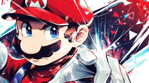 Super Mario Background Classic Red Adventure