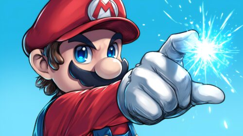 Super Mario Bros Background Playful and Iconic