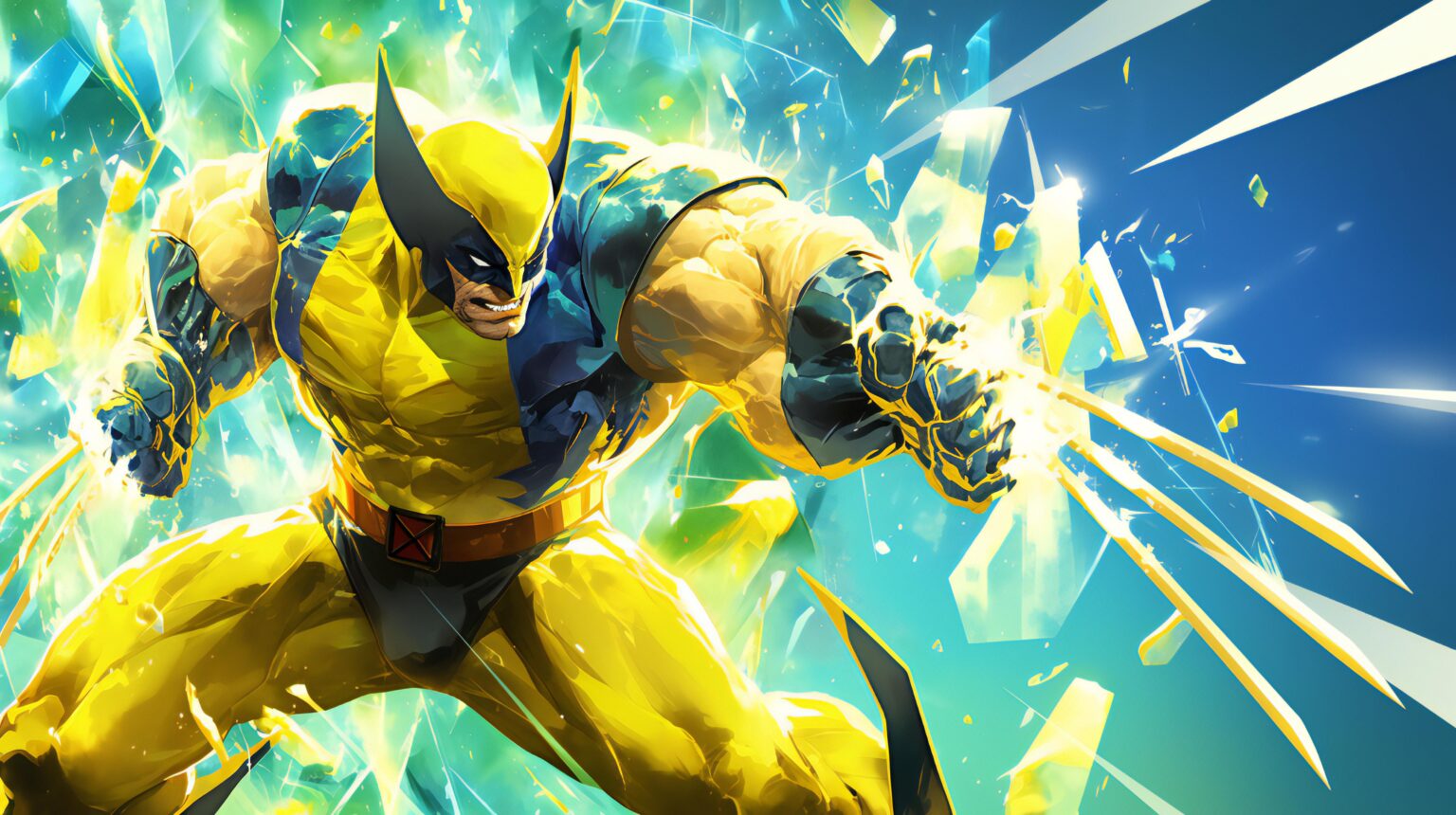 A Wolverine action wallpaper with intense battle energy and a bold, high-impact design.